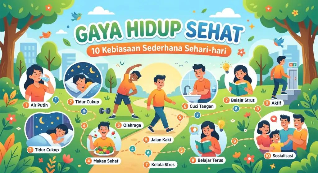 10 Kebiasaan Sederhana untuk Memulai Gaya Hidup Sehat Setiap Hari