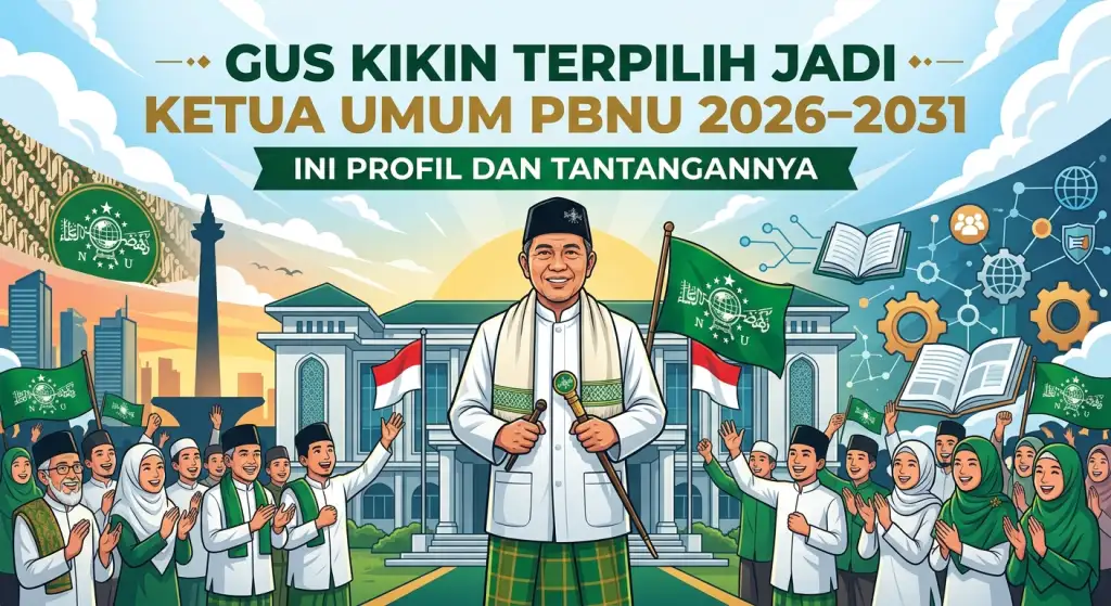 Gus Kikin Terpilih Jadi Ketua Umum PBNU 2026–2031, Ini Profil dan Tantangannya