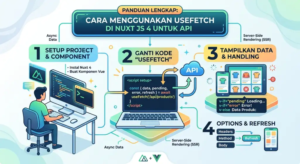 Cara Mengambil Data API di Nuxt JS 4 dengan useFetch