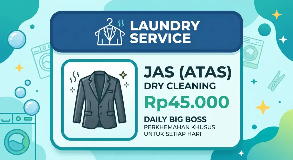Jas (Atas) Dry Cleaning